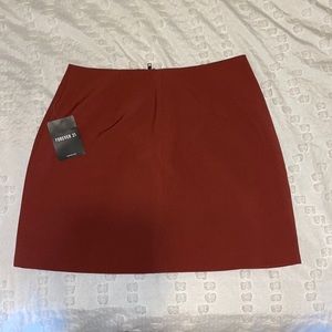 FOREVER 21 High Waisted Skirt, Rust Color, Size M, Unworn with Tags.